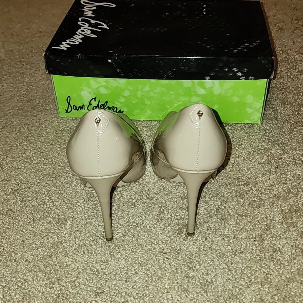 Sam Edelman Danna Nude Patent Heels - Picture 6 of 15